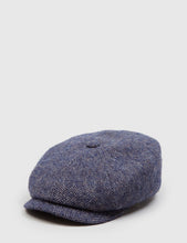 Load image into Gallery viewer, Stetson x Woolrich Hatteras Newsboy Cap (Herringbone) - Blue
