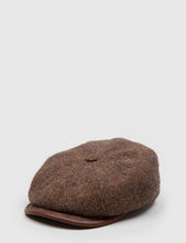 Load image into Gallery viewer, Stetson Hatteras Newsboy Cap - Brown
