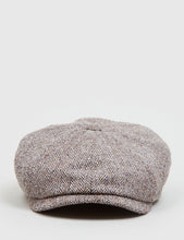 Load image into Gallery viewer, Stetson Hatteras Herringbone Newsboy Cap (Silk) - Brown
