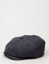 Load image into Gallery viewer, Stetson Hatteras Newsboy Cap (Linen) - Dark Indigo
