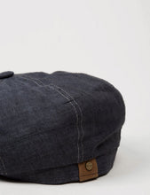 Load image into Gallery viewer, Stetson Hatteras Newsboy Cap (Linen) - Dark Indigo
