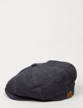 Load image into Gallery viewer, Stetson Hatteras Newsboy Cap (Linen) - Dark Indigo
