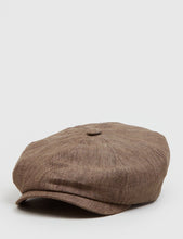 Load image into Gallery viewer, Stetson Hatteras Newsboy Cap (Linen) - Brown
