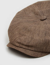Load image into Gallery viewer, Stetson Hatteras Newsboy Cap (Linen) - Brown
