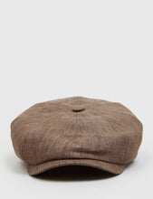 Load image into Gallery viewer, Stetson Hatteras Newsboy Cap (Linen) - Brown
