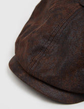 Load image into Gallery viewer, Stetson Hatteras Newsboy Cap (Pig Skin) - Dark Brown
