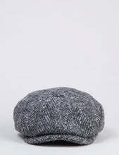 Load image into Gallery viewer, Stetson Hatteras Newsboy Cap - Grey Herringbone
