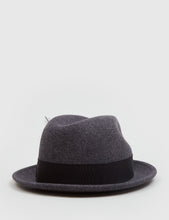 Load image into Gallery viewer, Bailey Tino Felt Crushable Trilby Hat (Wool) - Black Mix
