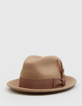 Load image into Gallery viewer, Bailey Tino Felt Crushable Trilby Hat (Wool) - Camel
