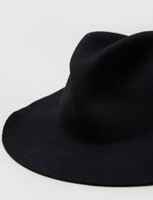 Load image into Gallery viewer, Bailey Inglis Widebrim Fedora Hat - Black
