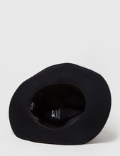 Load image into Gallery viewer, Bailey Inglis Widebrim Fedora Hat - Black
