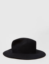 Load image into Gallery viewer, Bailey Inglis Widebrim Fedora Hat - Black
