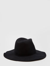 Load image into Gallery viewer, Bailey Inglis Widebrim Fedora Hat - Black
