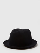 Load image into Gallery viewer, Bailey Chipman Fedora Hat - Black

