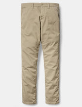 Load image into Gallery viewer, Carhartt Sid Pant Chino (Slim) - Khaki Leather Rinsed
