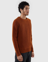 Load image into Gallery viewer, Gant Rugger Half Knitted Jumper - Hotdog Brown
