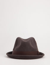 Load image into Gallery viewer, Brixton Gain Trilby Hat - Dark Brown
