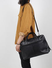 Load image into Gallery viewer, Sandqvist Dustin Leather Laptop Bag - Black
