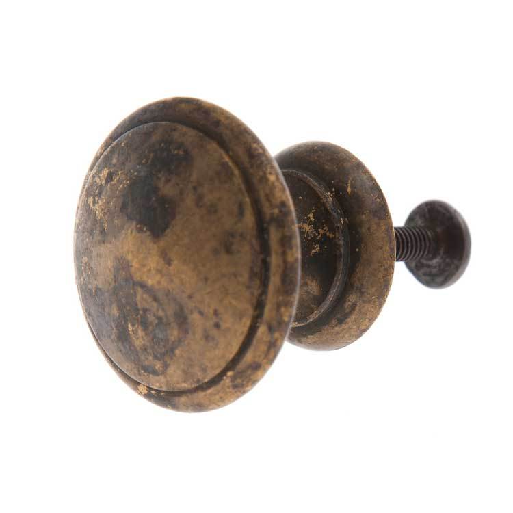 Antikbehandlad Mässingsknopp