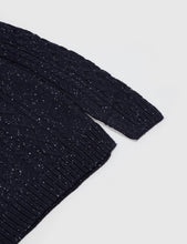Load image into Gallery viewer, Bellfield Cheveley Cable Knit Jumper - Navy
