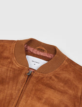 Load image into Gallery viewer, Bellfield Hadon Suede Bomber Jacket - Tan
