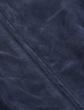 Load image into Gallery viewer, Bellfield Plato Suede Bomber Jacket - Navy Blue
