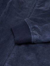 Load image into Gallery viewer, Bellfield Plato Suede Bomber Jacket - Navy Blue
