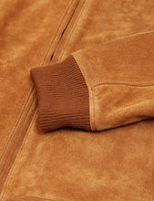 Load image into Gallery viewer, Bellfield Plato Suede Bomber Jacket - Tan
