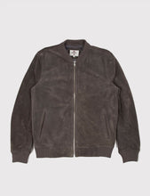 Load image into Gallery viewer, Bellfield Tupelo Suede Bomber Jacket - Grey
