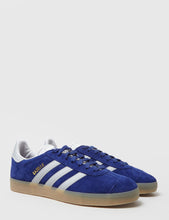 Load image into Gallery viewer, adidas Gazelle Trainers (Suede) - Unity Ink Blue, Metallic Silver &amp; Gum
