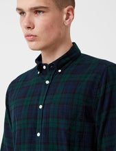 Load image into Gallery viewer, Portuguese Flannel Bonfim Checked Shirt - Navy
