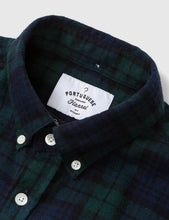 Load image into Gallery viewer, Portuguese Flannel Bonfim Checked Shirt - Navy
