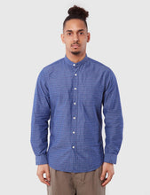 Load image into Gallery viewer, Portuguese Flannel Cafe Grandad Shirt - Blue
