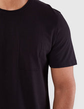 Load image into Gallery viewer, Folk Deboss Pocket T-Shirt - Black
