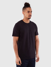 Load image into Gallery viewer, Folk Deboss Pocket T-Shirt - Black
