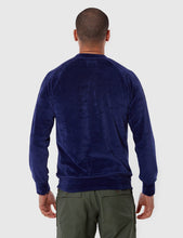 Load image into Gallery viewer, La Paz Cunha Velour Striped Sweatshirt - Blue
