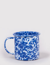 Load image into Gallery viewer, Splatterware Enamel Splatterware Mug - Blue Marble
