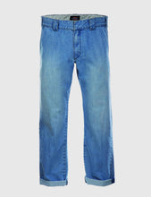 Load image into Gallery viewer, Dickies 873 Denim Work Pant (Slim Straight) - Bleach Wash
