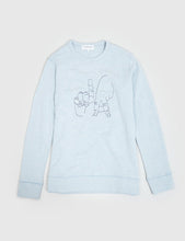 Load image into Gallery viewer, Maison Labiche LA T-Sweatshirt - Ciel Chine Blue
