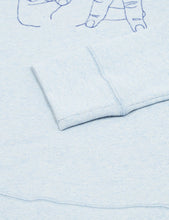 Load image into Gallery viewer, Maison Labiche LA T-Sweatshirt - Ciel Chine Blue
