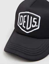 Load image into Gallery viewer, Deus Ex Machina Baylands Trucker Cap - Black/Grey
