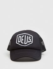 Load image into Gallery viewer, Deus Ex Machina Baylands Trucker Cap - Black/White
