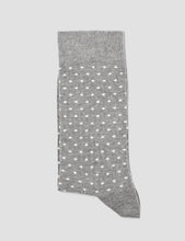 Load image into Gallery viewer, Democratique Originals Polkadot Socks - Light Grey Melange
