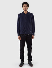Load image into Gallery viewer, Folk Jersey Bomber - Navy Blue
