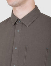 Load image into Gallery viewer, Folk Flannel Pop Stud Shirt - Military Green
