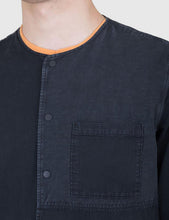 Load image into Gallery viewer, Folk Combination Pop Stud Shirt - Black
