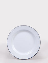 Load image into Gallery viewer, Falcon Enamelware Soup Plate - White/Blue
