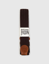 Load image into Gallery viewer, Hone Woven Plait Belt - Brown
