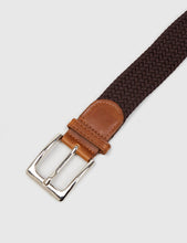 Load image into Gallery viewer, Hone Woven Plait Belt - Brown
