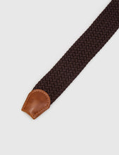 Load image into Gallery viewer, Hone Woven Plait Belt - Brown
